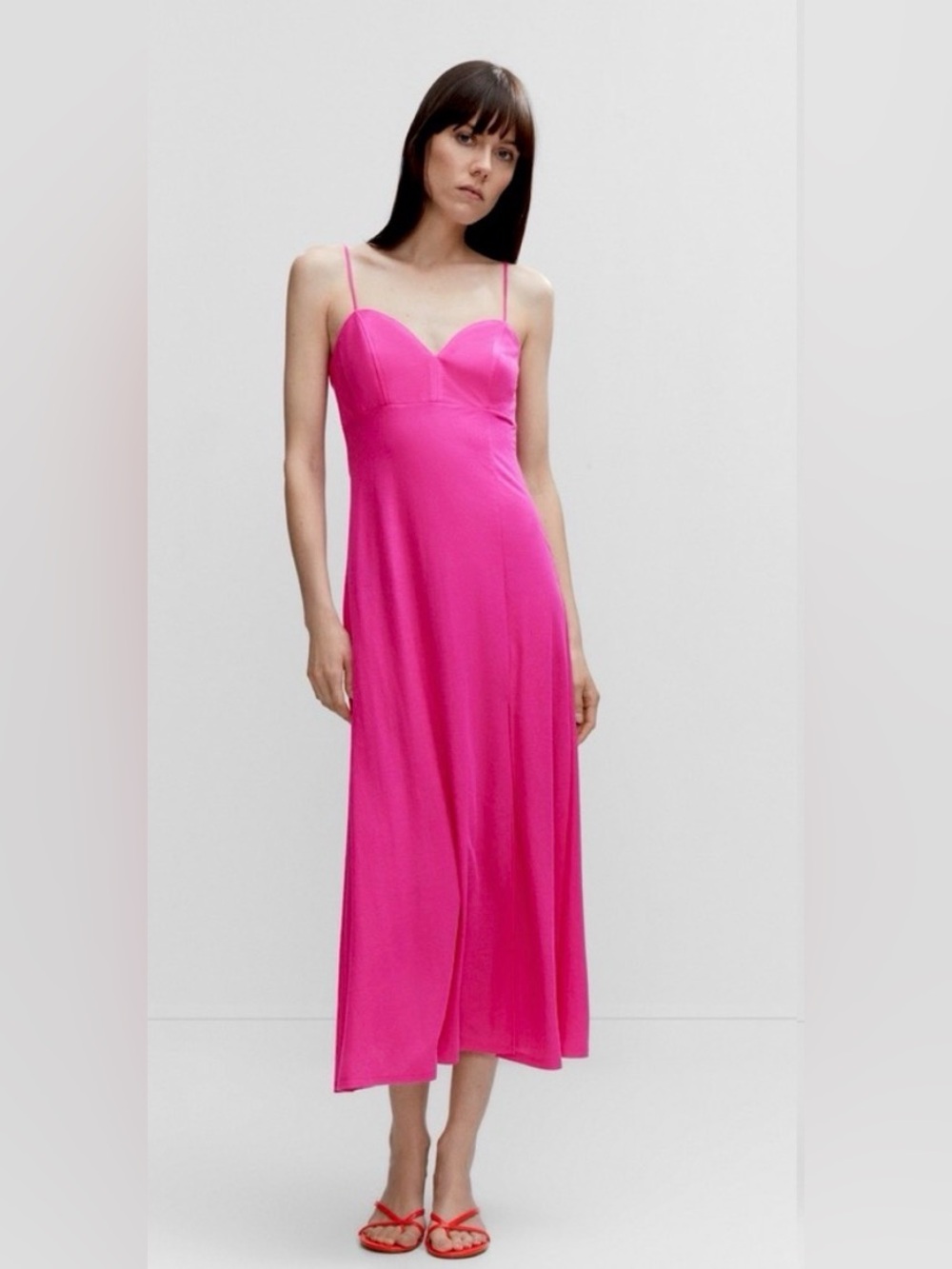 NWT Mango Side-Slit Dress